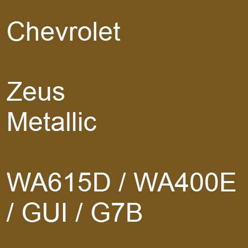 Chevrolet, Zeus Metallic, WA615D / WA400E / GUI / G7B.